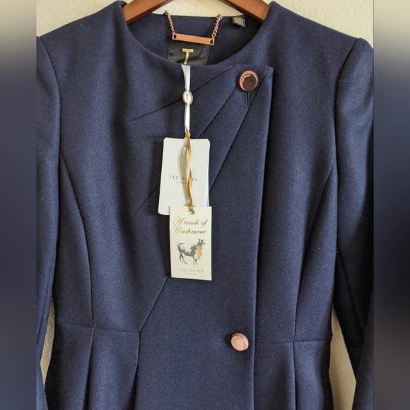 Ted Baker Aldovie Mens Navy Coat main image 1